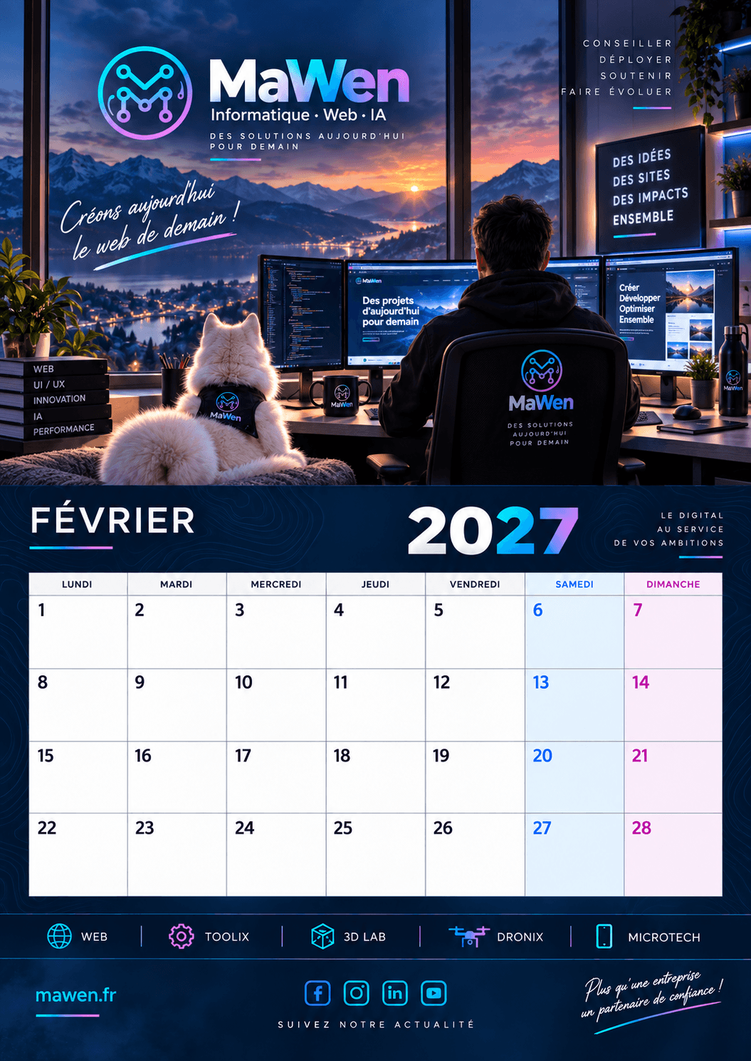 Février — univers Toolix