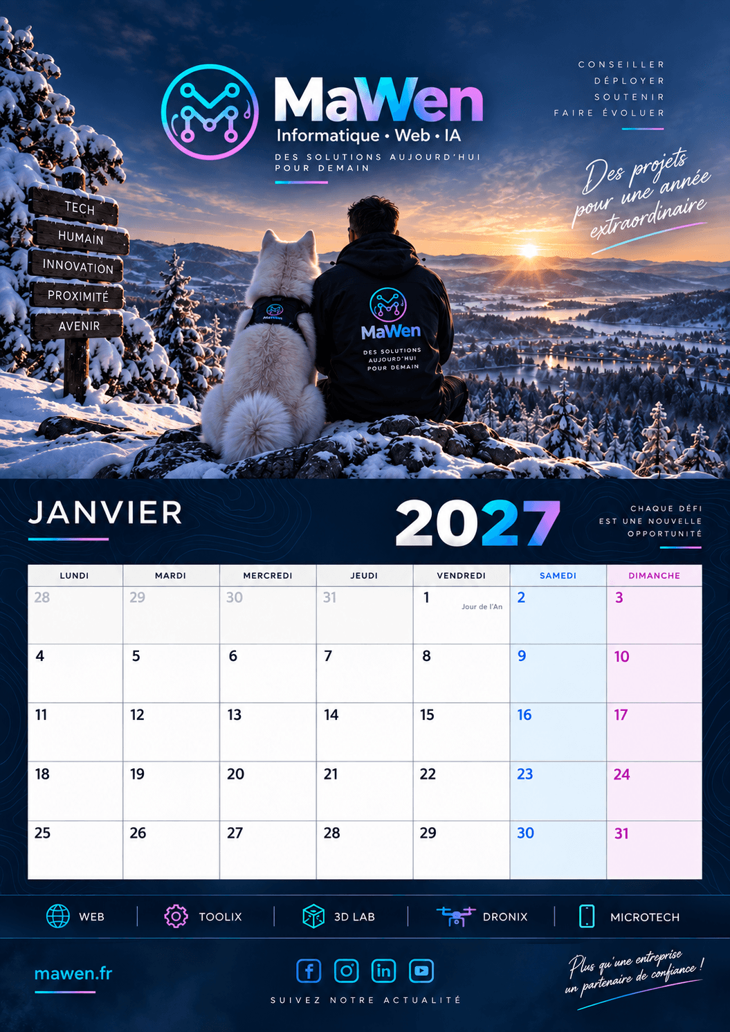 Janvier — univers Web