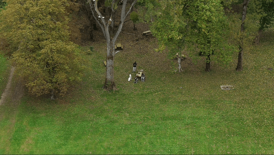 Campagne lorraine vue du ciel